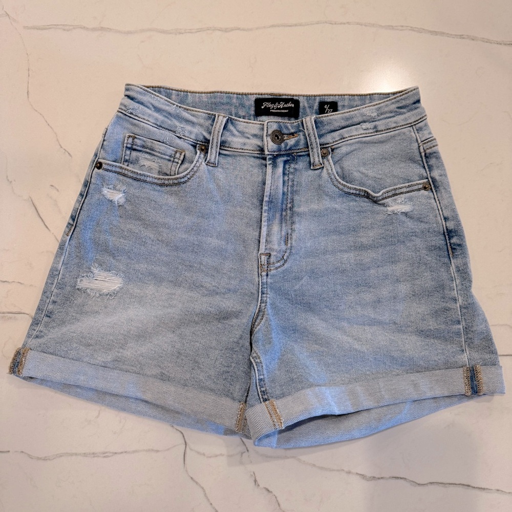 Flag & Anthem Womens Denim Shorts, Size 4, Like New